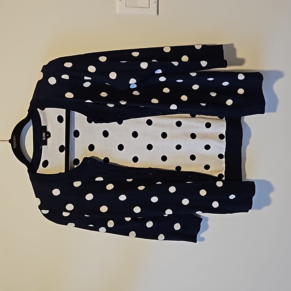 Polka dot cardigan